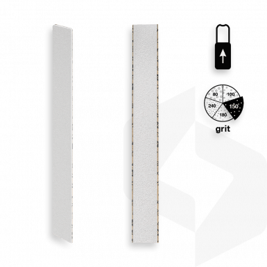 STALEKS - EGYENES RÁHÚZHATÓ UTÁNTÖLTŐ KÖRÖMRESZELŐ PAPÍR 150 GRIT - 25 DB DFCE-20-150/25w FEHÉR