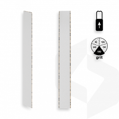 STALEKS - EGYENES RÁHÚZHATÓ UTÁNTÖLTŐ KÖRÖMRESZELŐ PAPÍR 180 GRIT - 50 DB DFCE-22-180w FEHÉR