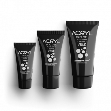 Acryl Pro Gel Soft White - HEMA Mentes Akrilzselé - Tubusos