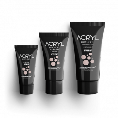 Acryl Pro Gel Light Nude - HEMA Mentes Akrilzselé - Tubusos