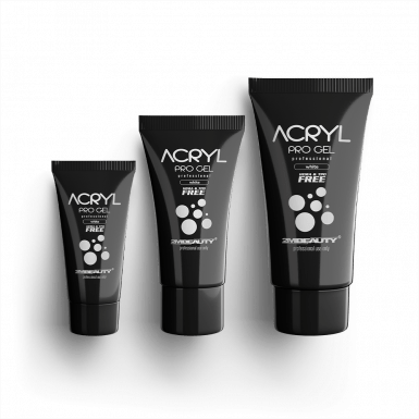 Acryl Pro Gel White - HEMA Mentes Akrilzselé - Tubusos