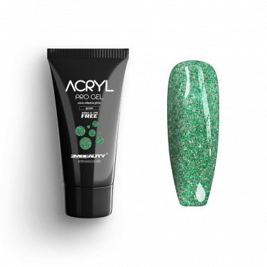 Acryl Pro Gel Micro Reflective Glitter Green - HEMA Mentes Akrilzselé