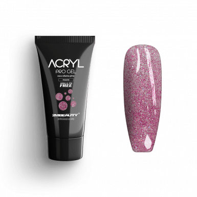 Acryl Pro Gel Micro Reflective Glitter Mauve - HEMA Mentes Akrilzselé