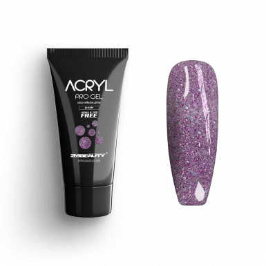 Acryl Pro Gel Micro Reflective Glitter Purple - HEMA Mentes Akrilzselé