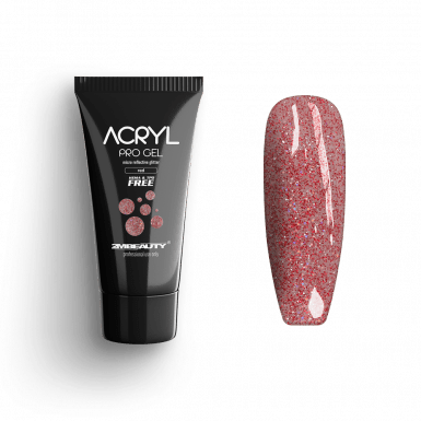 Acryl Pro Gel Micro Reflective Glitter Red - HEMA Mentes Akrilzselé