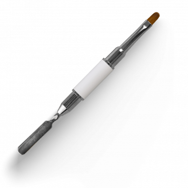 Acryl Pro Gel Twin Mix 6 Oval - Round Spatula - White