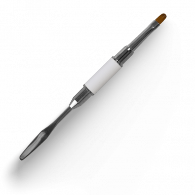 Acryl Pro Gel Twin Mix 6 Oval - Trapezoid Spatula - White
