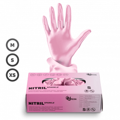 Gumikesztyű - Sparkle Pearlescent Pink / Rózsaszín