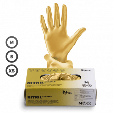 Gumikesztyű - Sparkle Pearlescent Gold / Arany
