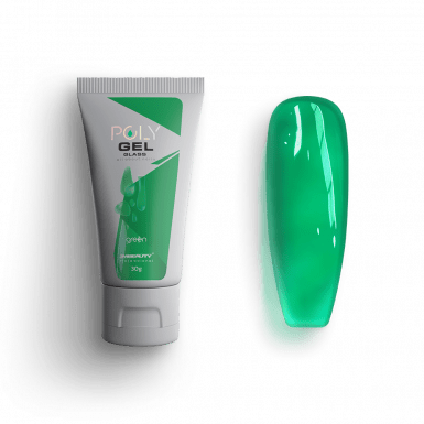 Polygel Glass - Green - HEMA Mentes Építőzselé