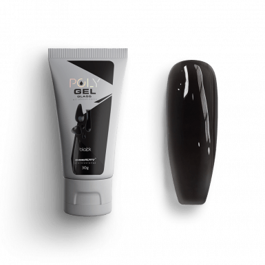 Polygel Glass - Black - HEMA Mentes Építőzselé