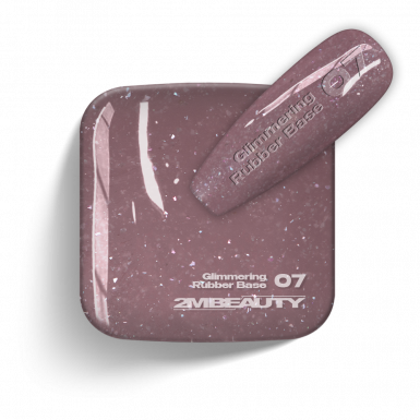 Gel Lack - Glimmering Rubber Base 07 - HEMA Mentes