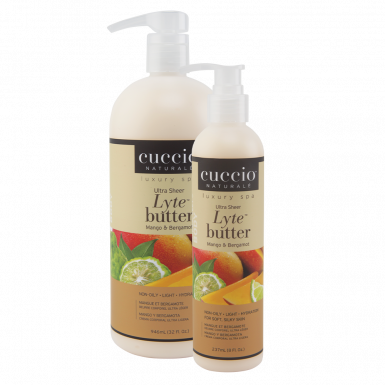 Cuccio Ultrakönnyű Testvaj Mangóval és Bergamottal - Lyte Butter Ultra Sheer Mango & Bergamot