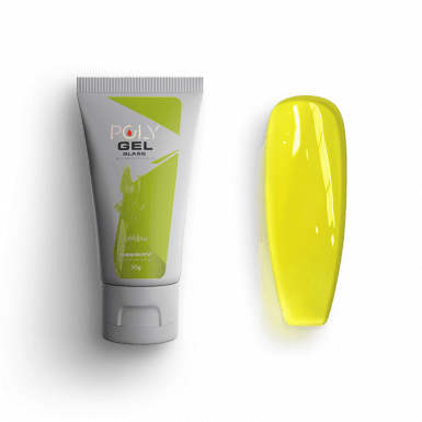 Polygel Glass - Yellow - HEMA Mentes Építőzselé