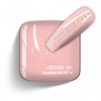 Gel Lack - Glimmering Rubber Base 01 - HEMA Mentes