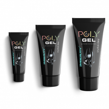 Polygel - Crystal Clear - HEMA Mentes Kristálytiszta Építőzselé