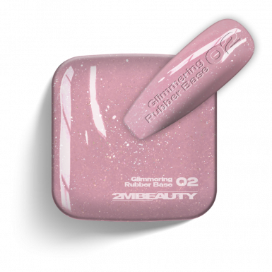 Gel Lack - Glimmering Rubber Base 02 - HEMA Mentes