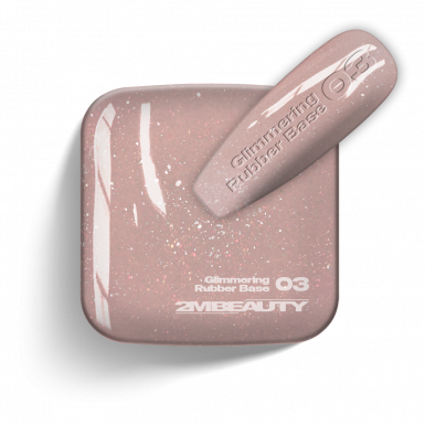Gel Lack - Glimmering Rubber Base 03 - HEMA Mentes