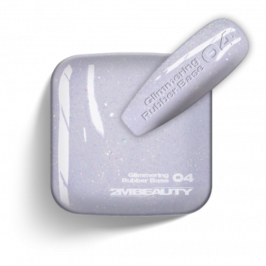 Gel Lack - Glimmering Rubber Base 04 - HEMA Mentes