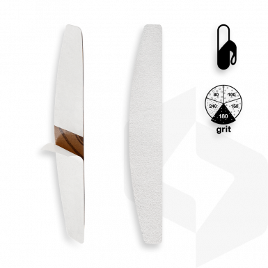 Staleks - Félhold Öntapadó Utántöltő Körömreszelő Papír 180 grit 50 db - DFE-42-180w - Fehér