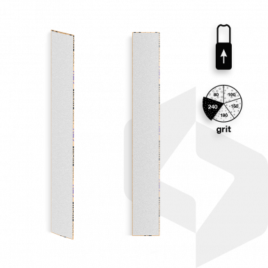 Staleks - Egyenes Ráhúzható Utántöltő Körömreszelő Papír 240 Grit - 50 db - DFCE-22-240w Fehér
