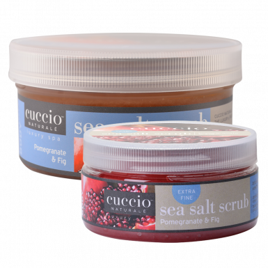 Cuccio Tengeri Sós Bőrradír Gránátalmával és Fügével - Sea Salt Scrub Pomegranate & Fig