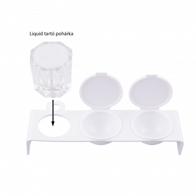 Porcelánpor És Liquid Pohár Tartó Műanyag
