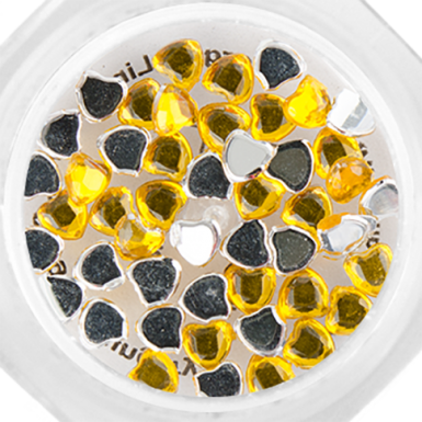 kő szív - 12 yellow