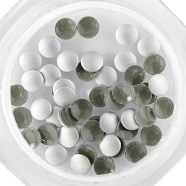 Stud Metal Matt Crome Silver