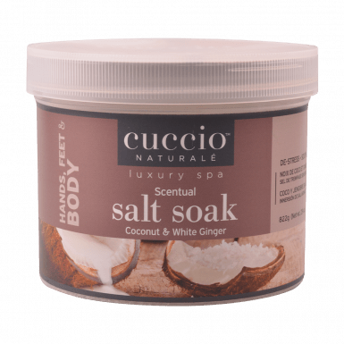 Cuccio Tengeri Sófürdő Kókusszal és Fehér Gyömbérrel - Scentual Salt Soak Coconut & White Ginger