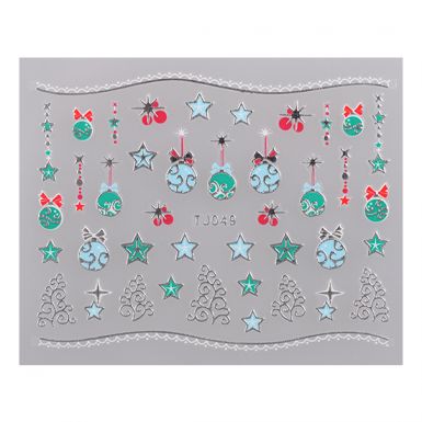 Matrica Christmas TJ049 Silver