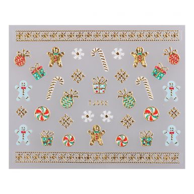 Matrica Christmas TJ052 Gold