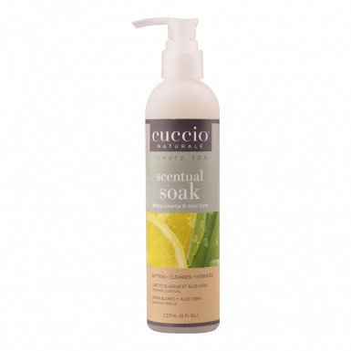 Cuccio 3in1 Tusfürdő Zöldcitrommal és Aloe Verával - Scentual Soak White Limetta & Aloe Vera