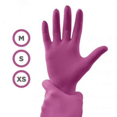 Gumikesztyű - Magenta