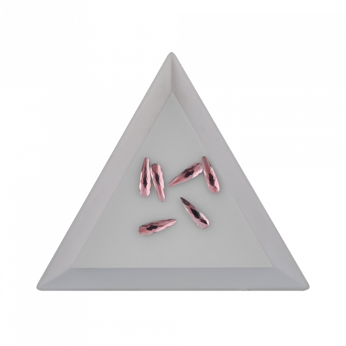Csiszolt formakő csepp 06 light pink