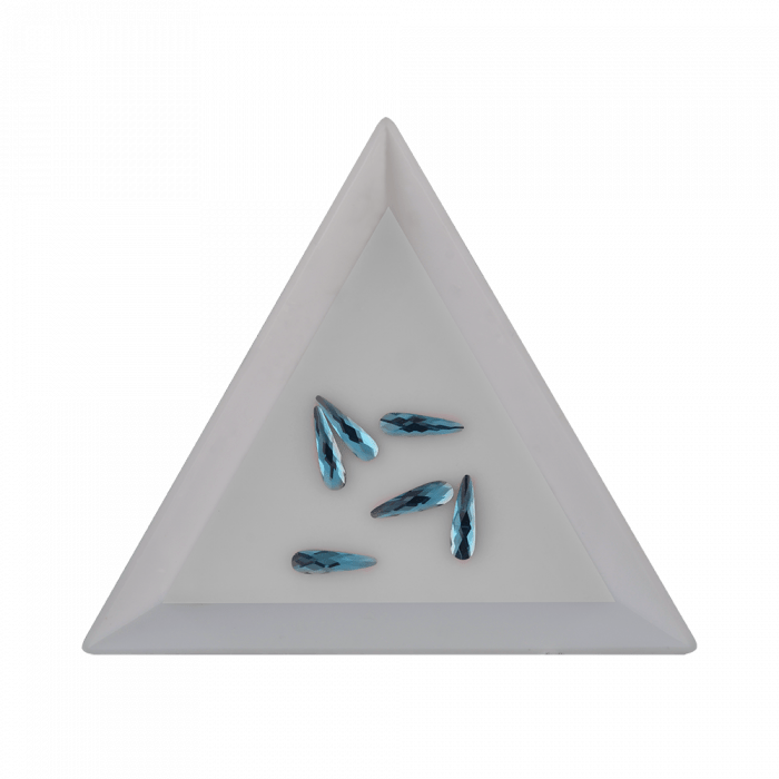 Csiszolt formakő csepp 15 lake blue