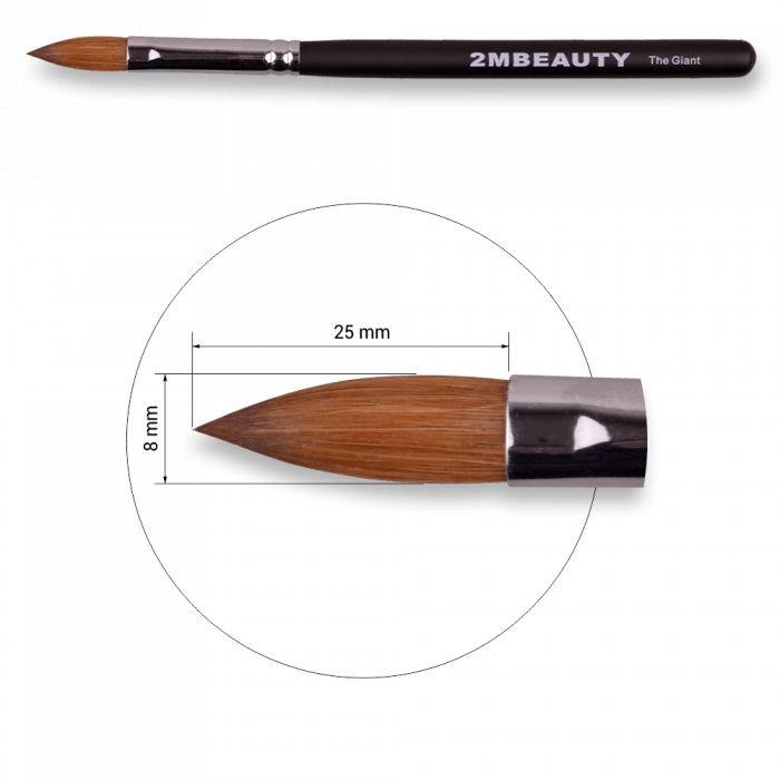 Építő Porcelán Ecset Giant brush - Black Beauty