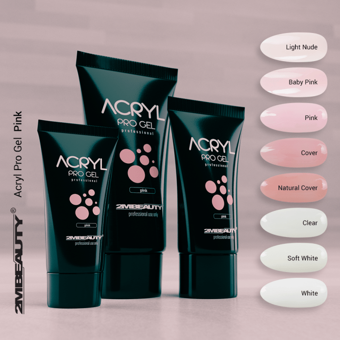 Acryl Pro Gel Pink - Tubusos