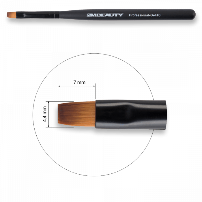 Zselé ecset Gel #6 - Black Beauty