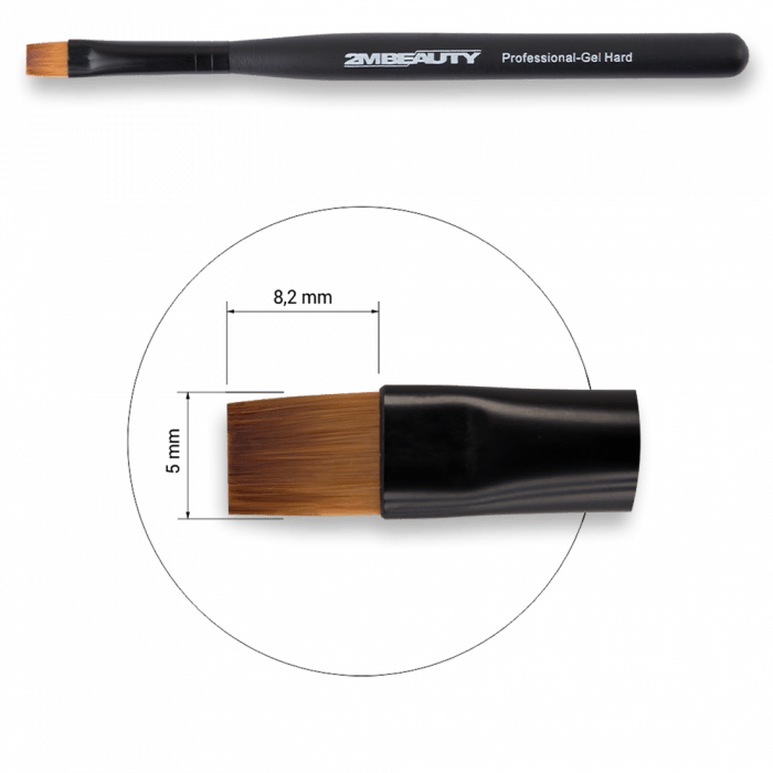 Zselé ecset Gel Hard - Black Beauty