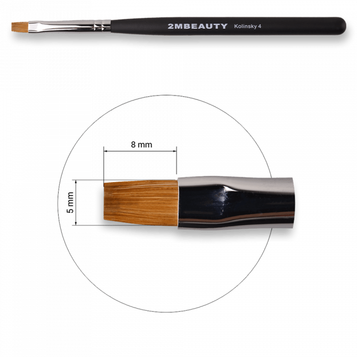 Zselé ecset Kolinsky 4 - Black Beauty