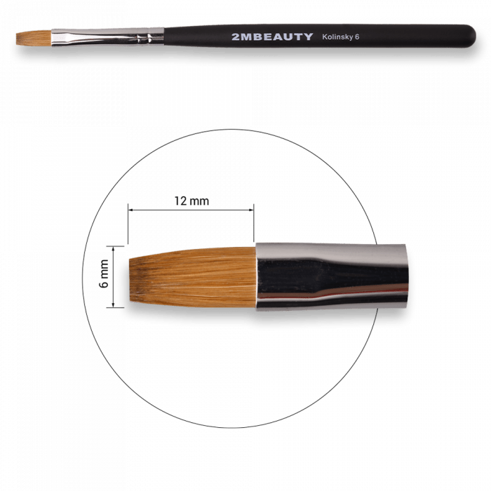 Zselé ecset Kolinsky 6 - Black Beauty