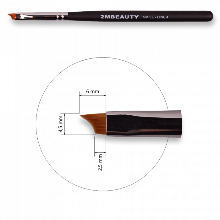 Zselé ecset Smile - Line 4 - Black Beauty