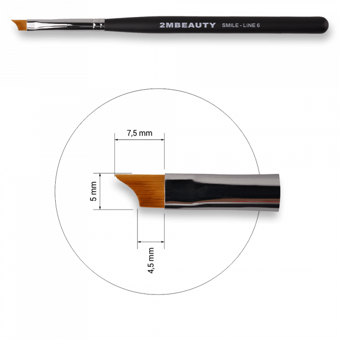 Zselé ecset Smile - Line 6 - Black Beauty