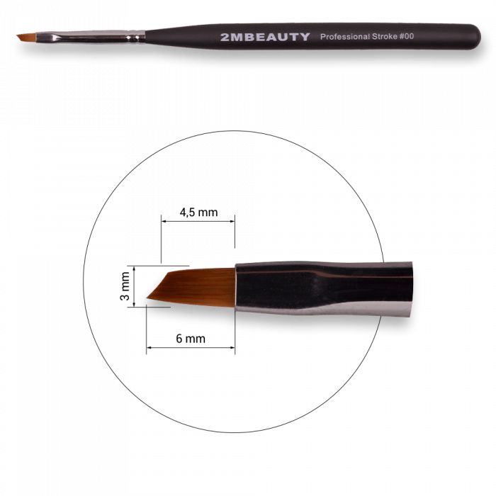 Zselé ecset Stroke #00 - Black Beauty