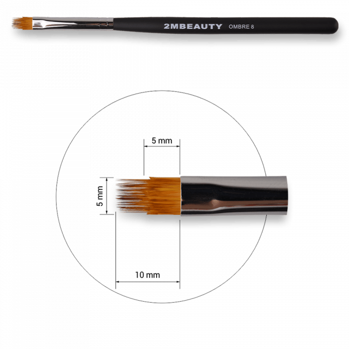 Díszítő ecset Ombre 8 - Black Beauty
