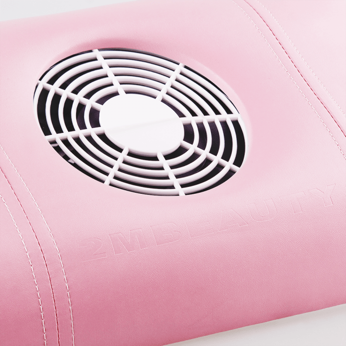 Design kéztámaszos porelszívó - pink műbőr