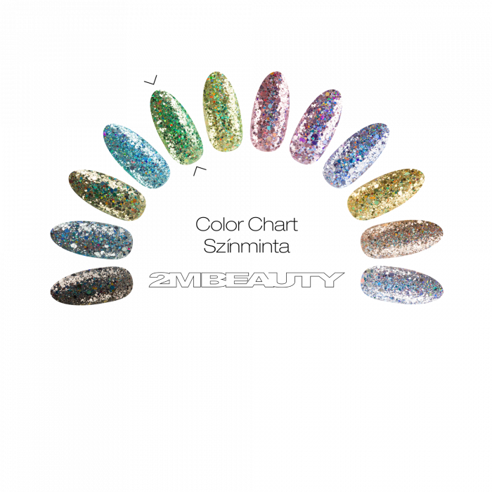 Csillámpor Platinum Glitter 08