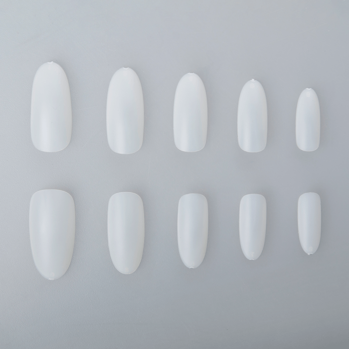Nail Art Tip Oval Natural - 120 db Tip
