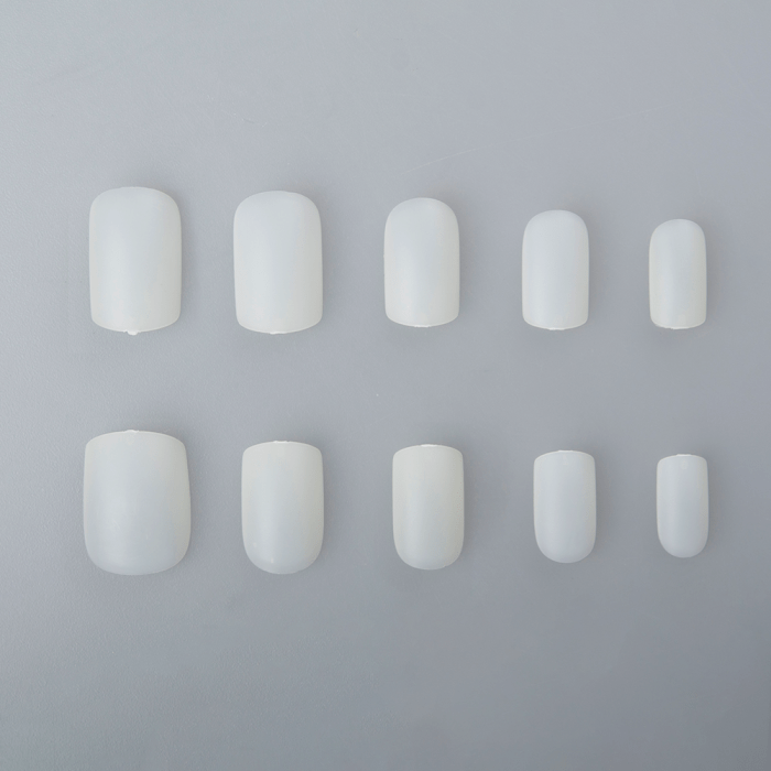 Nail Art Tip Square Natural - 120 db Tip
